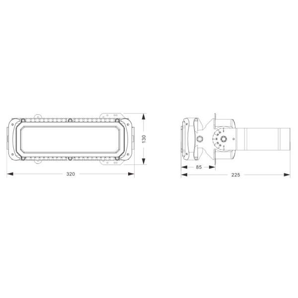 IP66 Wide Angles LED Flood Light For Outdoors