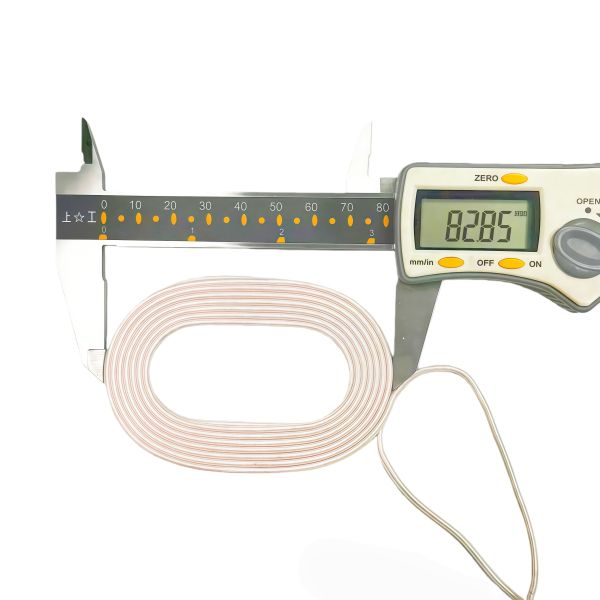 Wrapped wire sample demonstrating flexibility and construction