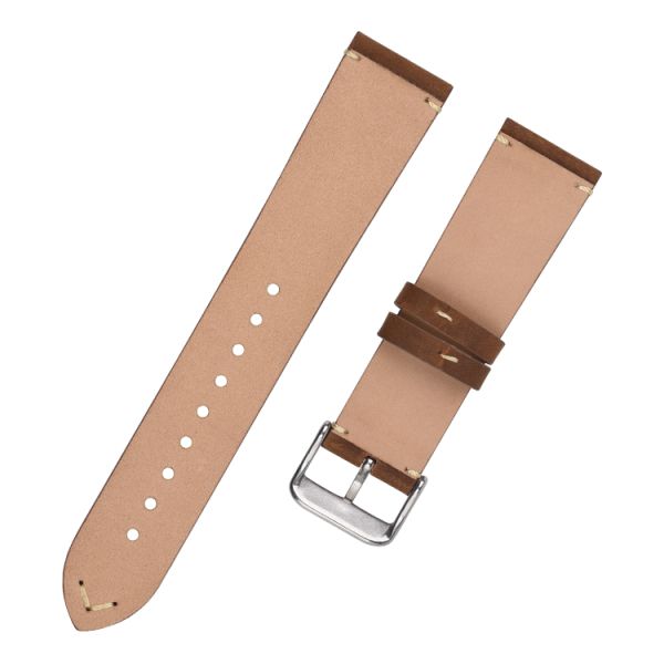 Quick-release Two-piece Leather Strap