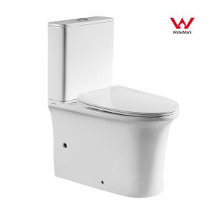 Quality Washdown Two Piece Ceramic Toilet 654*398*810mm For Bathroom for sale