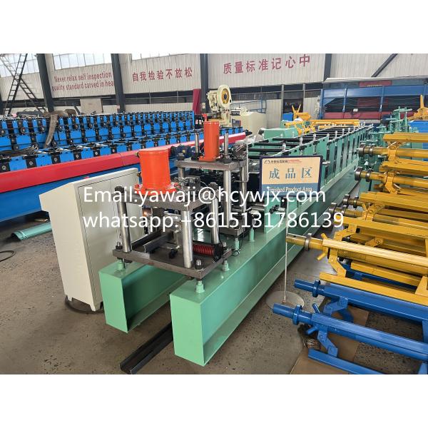PLC Control C Purlin Roll Forming Machine With 14-18 Roller Stations