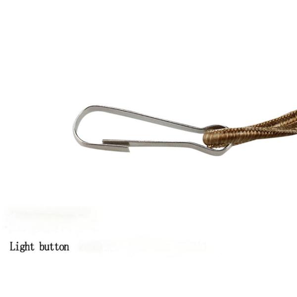 Multi-Function Tactical Spring Gun Sling , Outdoor Training Safety Rope , Keychain Anti-Lost Cord For Military Enthusiasts