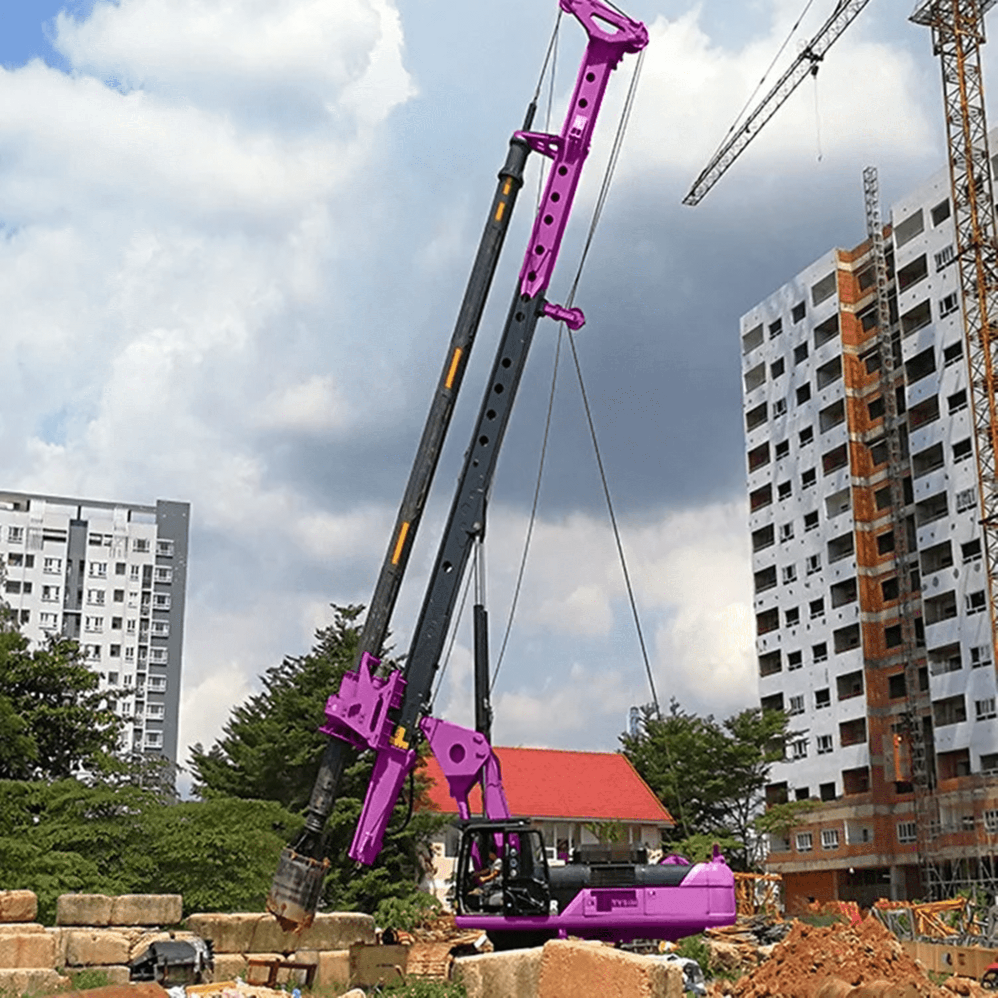 Crawler Rotary Drilling Rig Building Piles Construction Machine Rotary Drilling Rig Equipment