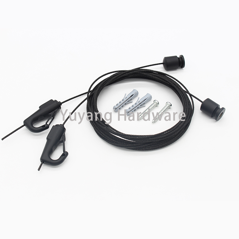 Factory Ceiling Attachment Adjustable Cable Suspension Systems Rail Hanging Kit China Manufacturer Light Fixtures