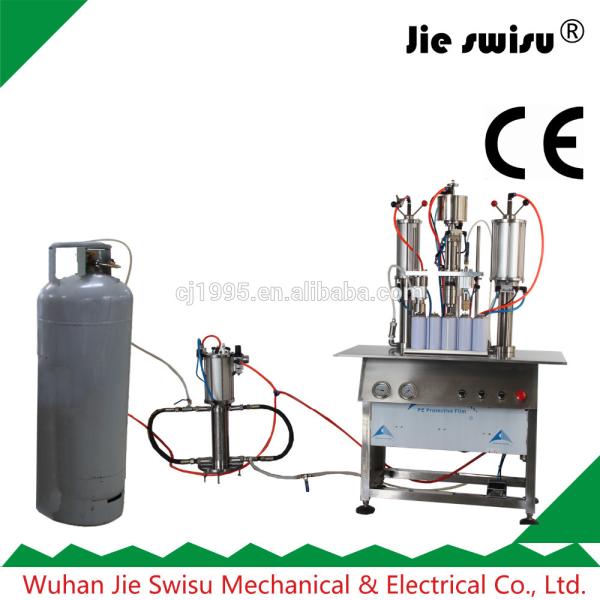 Dry solver spot lifter aerosol filling machine