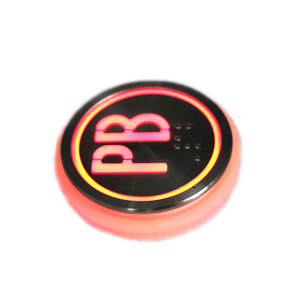 Red And Blue Light Elevator Push Button 12V 24V For Lift Floor Control