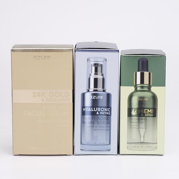 CMYK 350gsm Silver Card Perfume Bottle Packaging Logo Printed Boxes