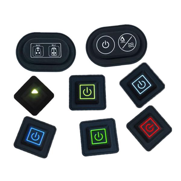 Durability Silicone Rubber Keypads Customized Shape / Logo Operating Temp -40℃ to 250℃