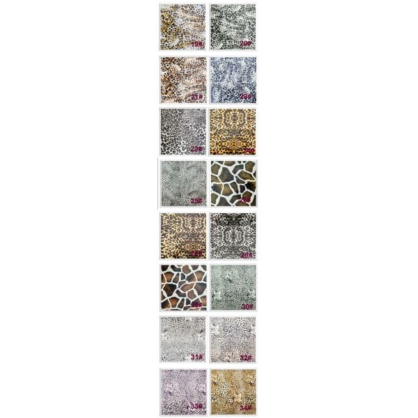 Wholesale Pvc Leopard Printed Synthetic Artificial Leather for Bag Notebook Phone Shell Table Mat Faux Leather Fabric