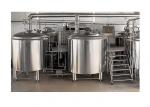 Mirror SUS304 Large Brewing Equipment 2MM PU Insulation With Steam / Electric
