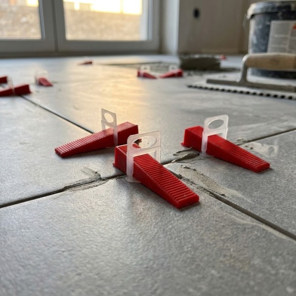 Standardized Oval Opening Tile Leveling Clip System with 1.0-3.0mm Joint Width for Single-Clip-Model Commercial Use