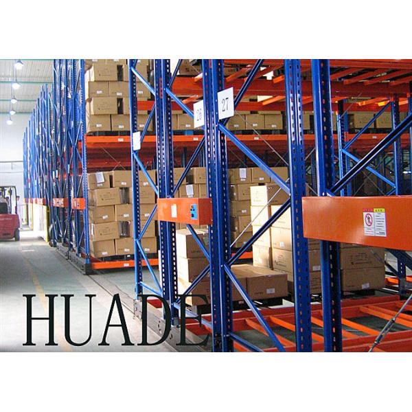 Beverage Industry Galvanised Pallet Racking Motorized Movable Storage Racks