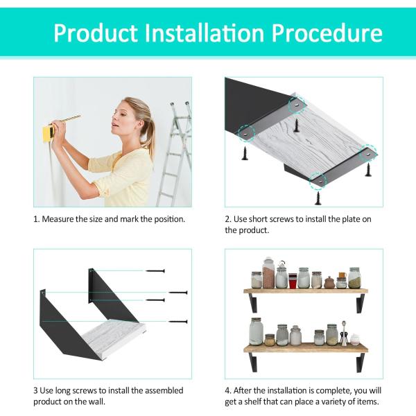 Customized Invisible Floating Wall Shelves Support with Triangle Right Angle Bracket