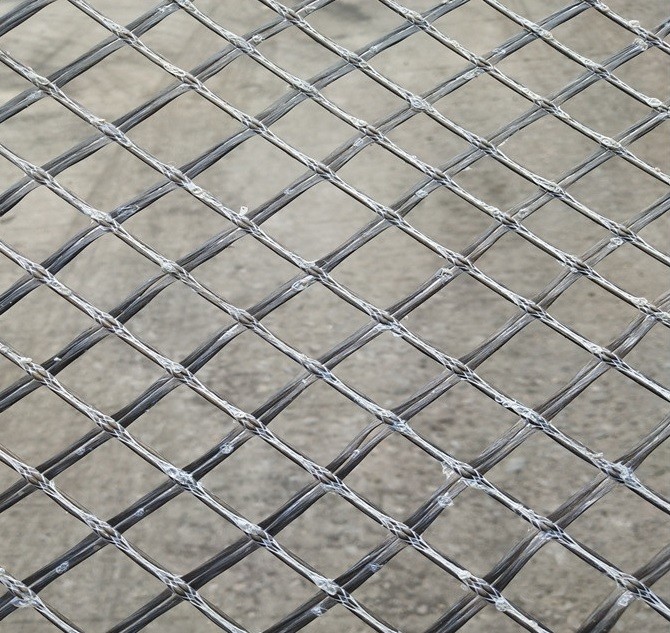 Quality Basalt Filament Woven 6ms Composite Geogrid Fabric Coated With Bitumen for sale