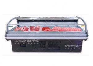 China Butchery Shop Equipment Open Top Self Service Meat Display Counter Freezer on sale