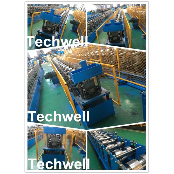 Chain Transmission 5 Inch Portable Gutter Machine For Guiding Column
