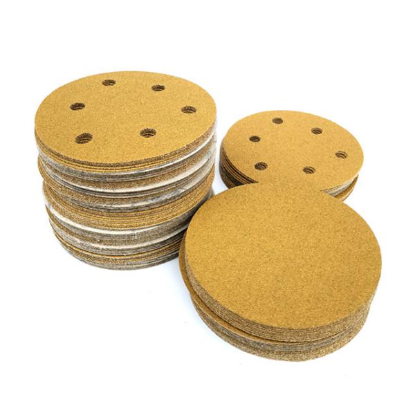 Customized Support 6inch 17holes Hook and Loop Sanding Discs for Auto Putty Polishing