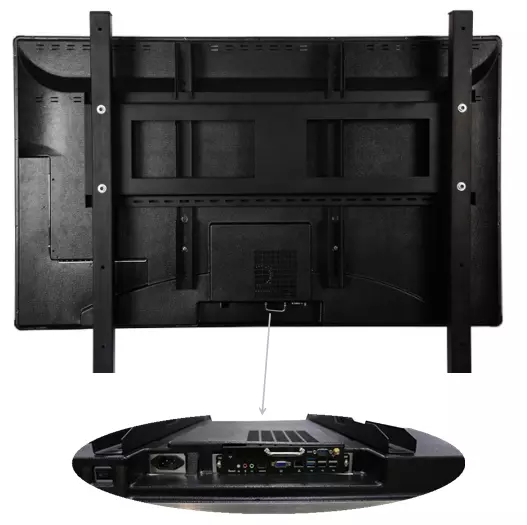 HD Wifi LCD Interactive Wall Mounted Digital Signage , TFT Touch Screen Kiosk 400 Cd/m