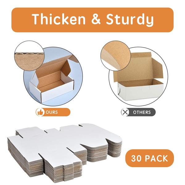 Compression-resistant White Small Rectangular Corrugated Box
