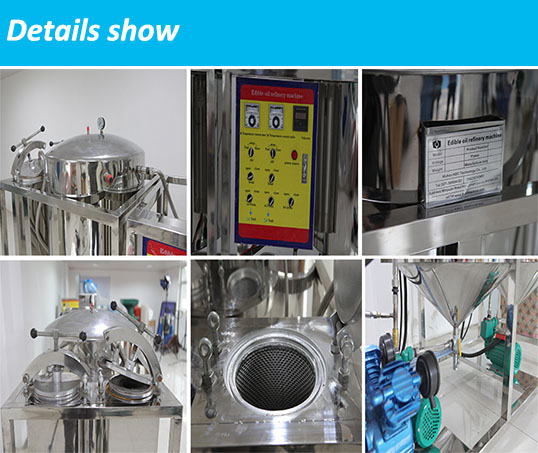 2000kg/day Capacity Canola Oil/palm Oil/palm Kernel Oil Refinery Machinery/equipment for Degumming/deacidification/bleaching