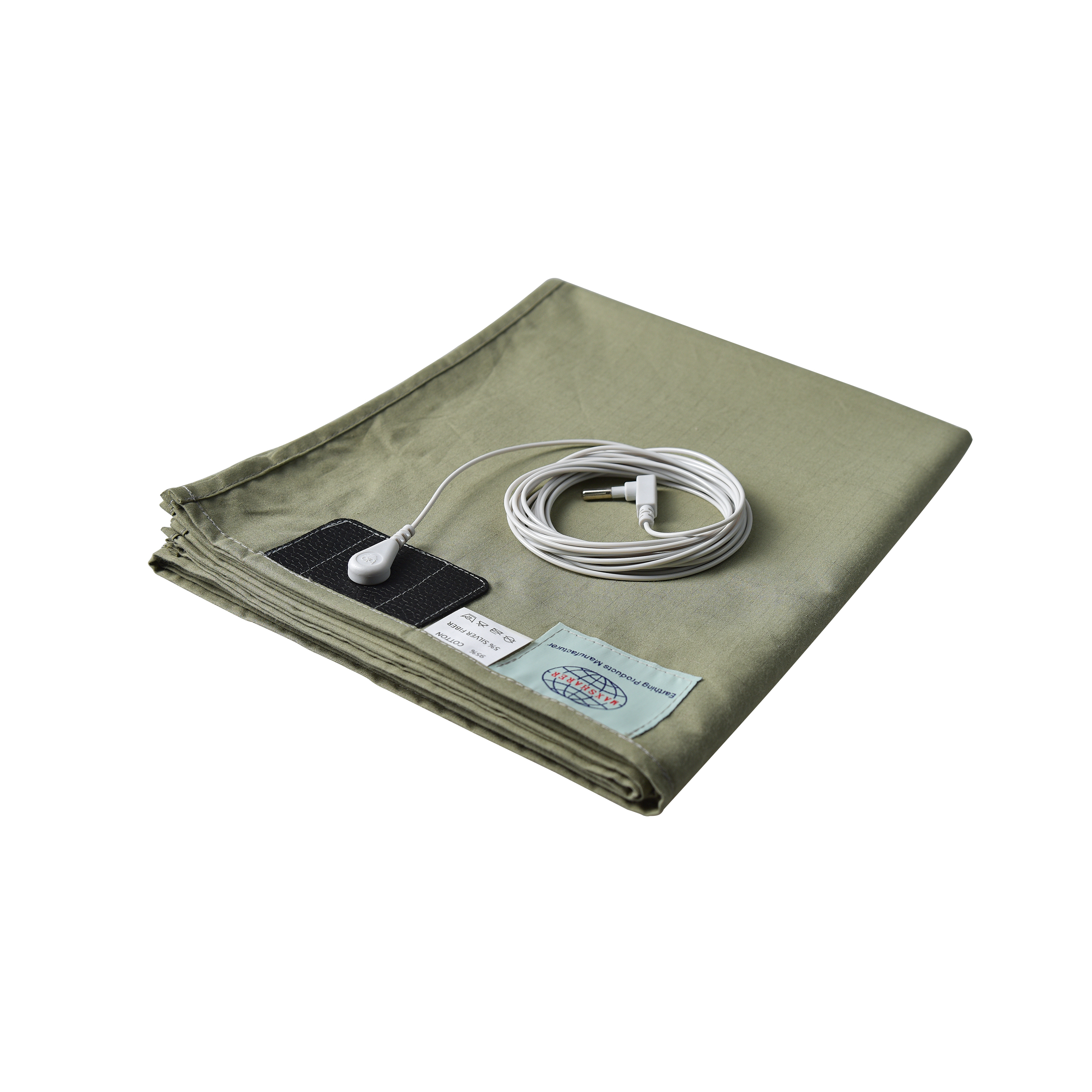 Grounding Sheet Earth King Queen Connected Bedding Fitted Earth Sheets with Grounding Cord
