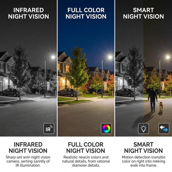 5MP Outdoor WiFi Security Camera, Eseecloud APP Remote Viewing, IP66 Weatherproof, Smart Motion Detection, Built-in Siren & Microphone, Dual Mode