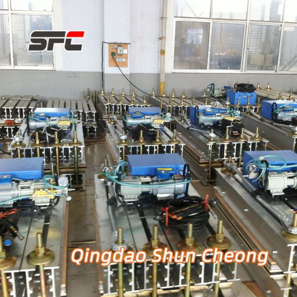 Custom-made Conveyor Belt Vulcanizing Machine with PLC Control System, 0-400℃ Temperature Range & Customizable Cooling System