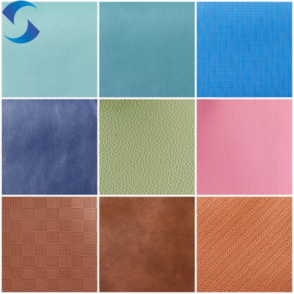 140CM Width PVC Leather Fabric with Soft Hand Feeling and Embossed Pattern for Upholstery and Automotive Seats