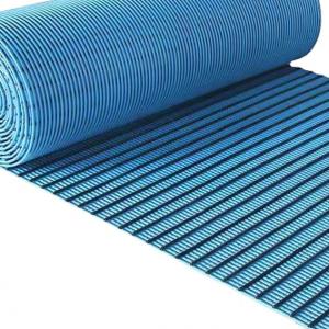 China Vinyl Anti Slip PVC Floor Mat 9M Tubular Rubber Anti Fatigue Mats on sale