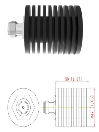 DC-6GHz 20W Dummy Load / Termination Load for RF Testing