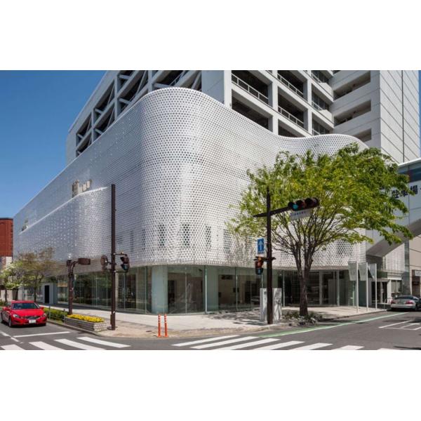 Exterior Wall Cladding Aluminum Sheets With Perforated Patterns For Building Decoration