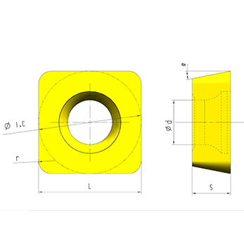 SPMT Model CNC Insert with 11° Angle and ±0.08-±0.18 Tolerance for Precision Turning