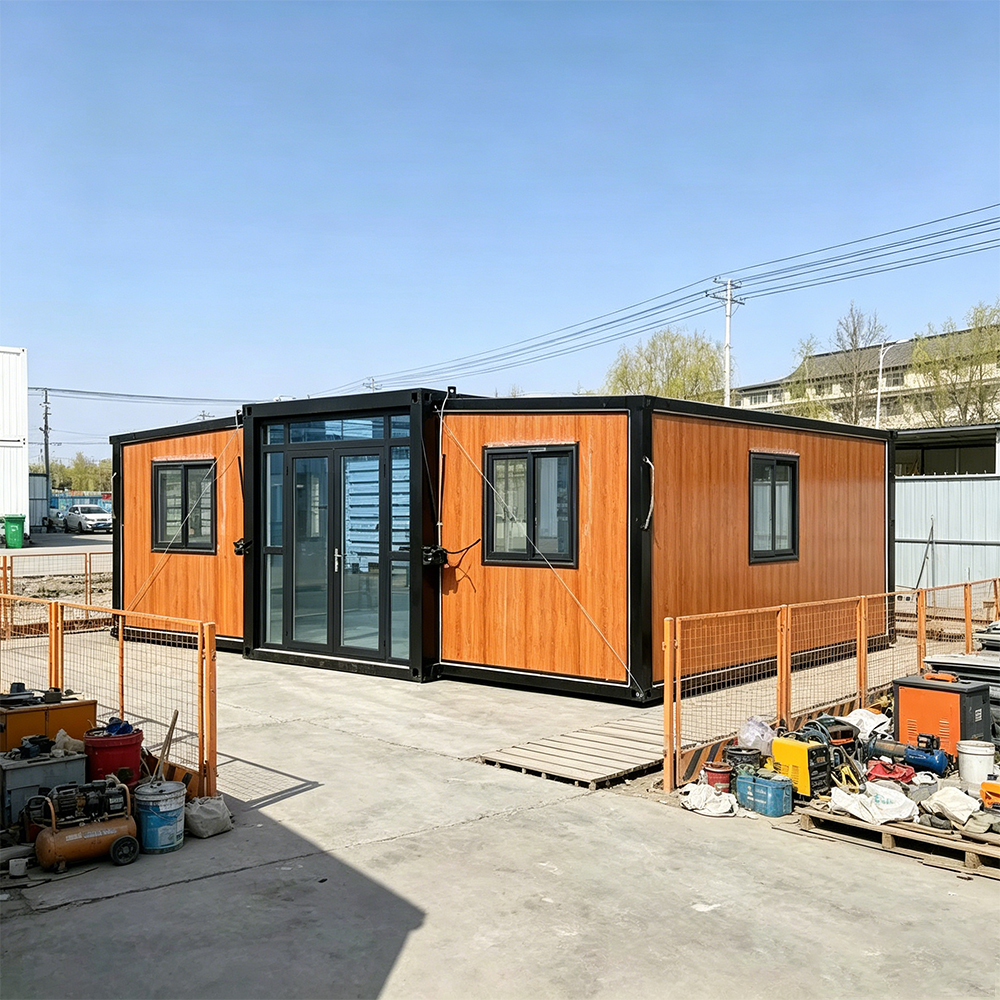 Modular Expandable Container House With Quick Assembly and Steel Frame Structure for Construction Site Accommodation