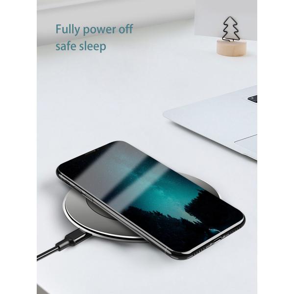 ABS PC 10W Iphone Portable Smartphone Charger Pad ROHS Approval