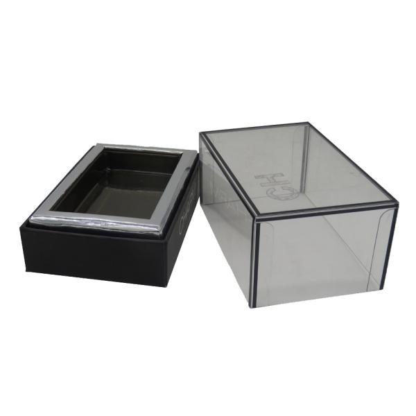 Empty Square Cardboard Foldable Boxes Clear Lid Wine Spray Bottle Wrapping 5× 7 × 2