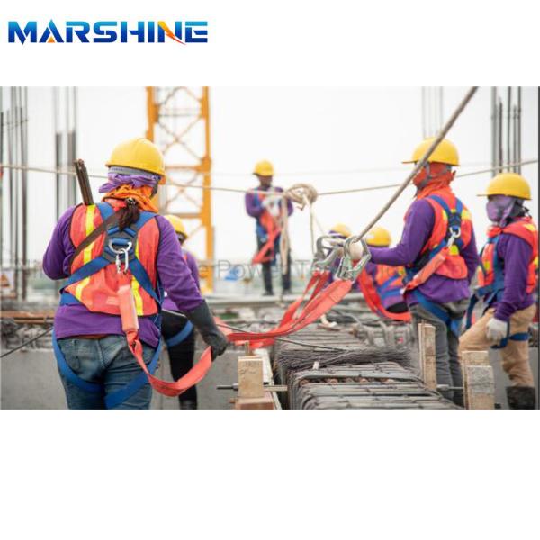 Red Color Safety Harness With High Strength Wire Material For Construction Work