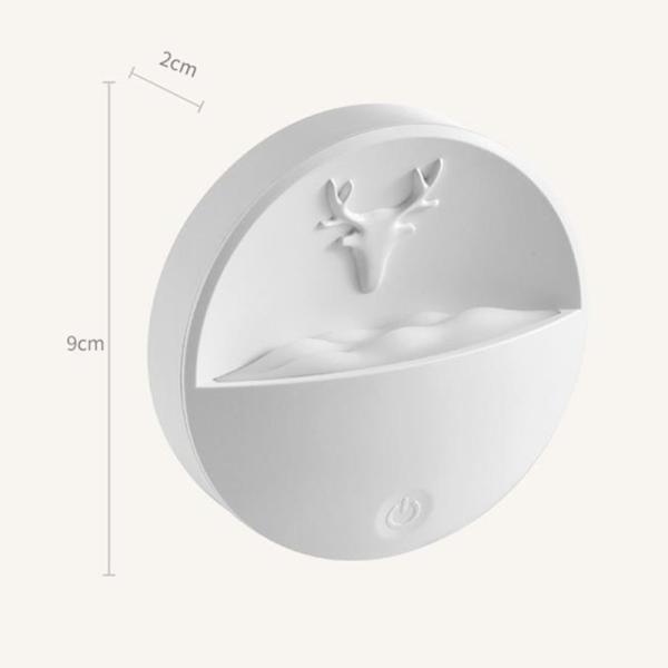 USB Rechargeable Motion Sensor Light, Dimmable USB rechargeable deer shape fragrance soft touch wall light