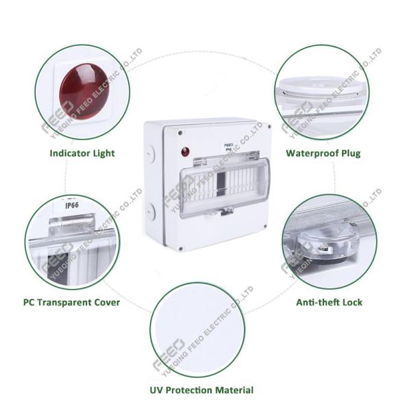 PC Cover ABS Material IP66 Electric Enclosure Distribution Box Waterproof