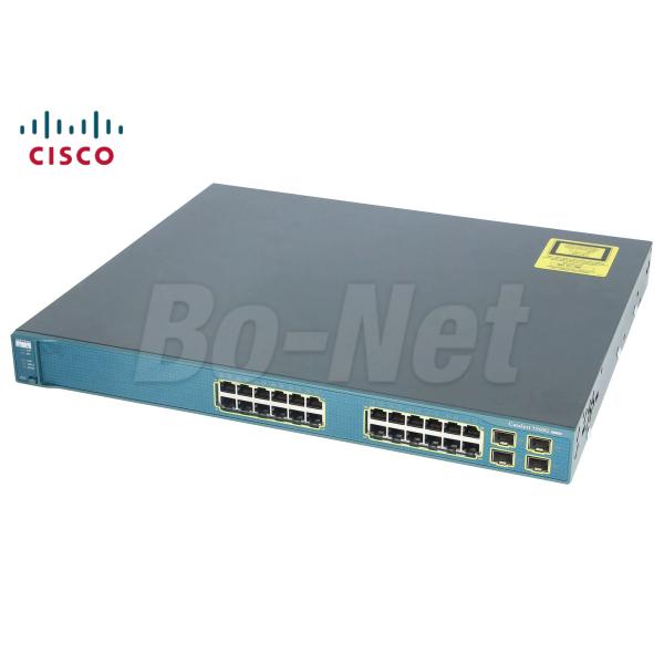 Stackable Used Cisco Switches 10/100/1000M Managed Network WS-C3560G-24TS-S
