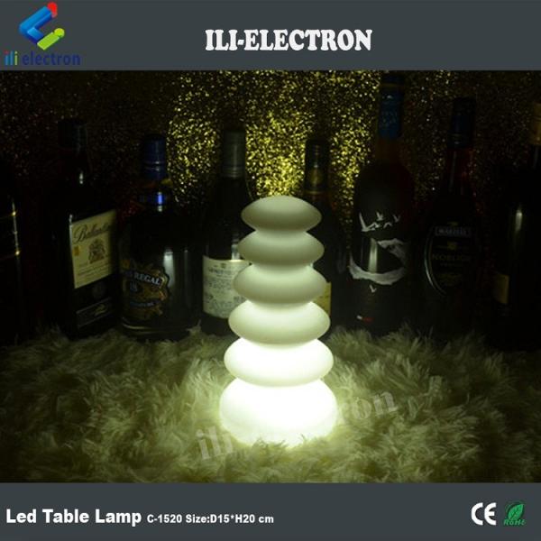 16 colors changing plastic led table lamps