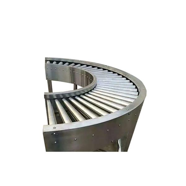 Aluminum Small Diameter Roller Curve Conveyor Custom Size Specifications
