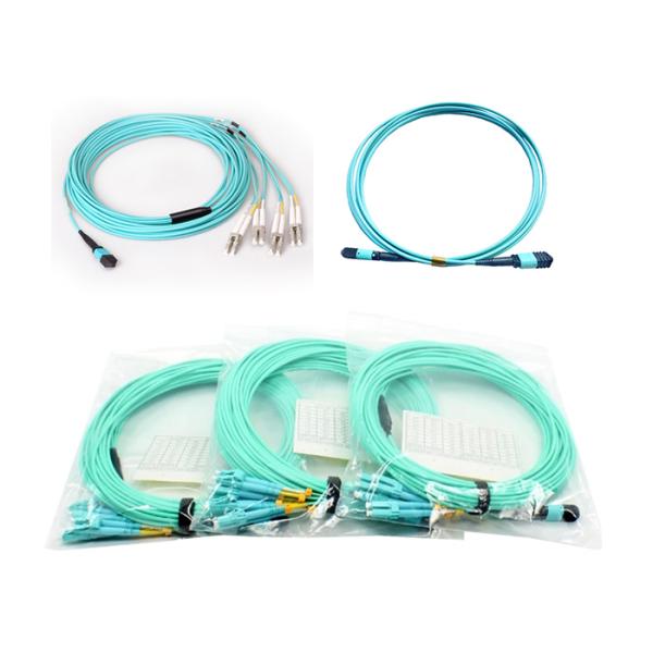 Single Mode MPO MTP Patch Cord 8 Cores LC 10G OM3 Patch Cord