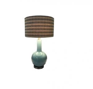 China 90LM 67cm Modern Bedside Table Lamps , Blue And White Porcelain Table Lamps on sale
