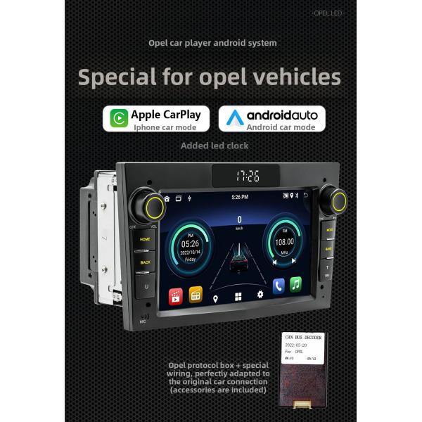 Creatall 7-Inch HD Screen Android Car GPS Navigation System Compatible Opel Smart for BT Wireless CarPlay Dashboard USB