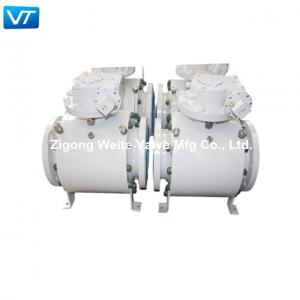 Quality API 6D Electric Actuator Ball Valve Forged Steel Trunnion Ball Valve A350 for sale
