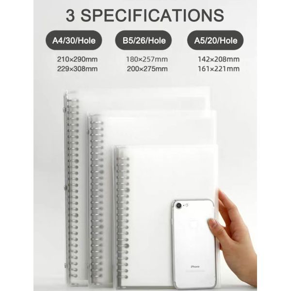 A5 A6 PU Leather Loose-Leaf Book Loose Pages Textbook Notebook