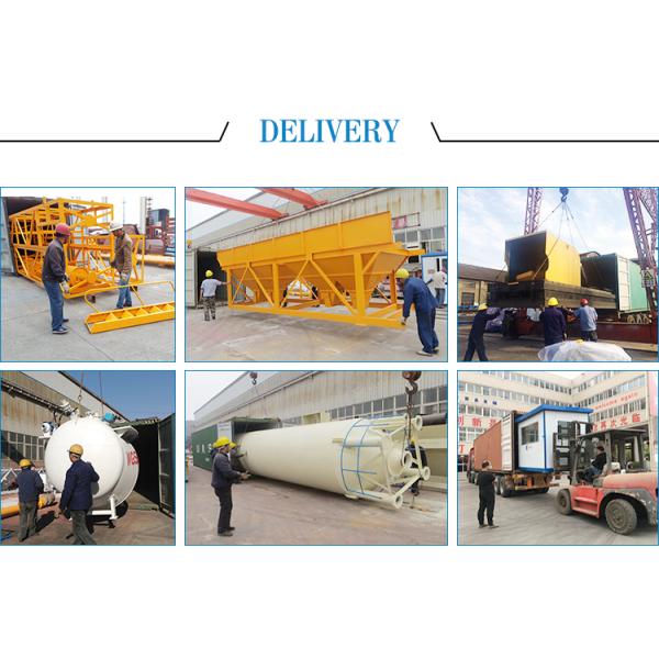Fully Automatic HZS180 Mobile Concrete Batching Plant Electric