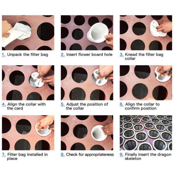Needle Felt Dust Collector Filter Bag Polyester Aramid PPS PTFE Acrylic