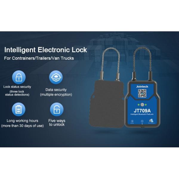 JT709A containers Intelligent Electronic Pad Locks Keyfree With GPS Tracking Function