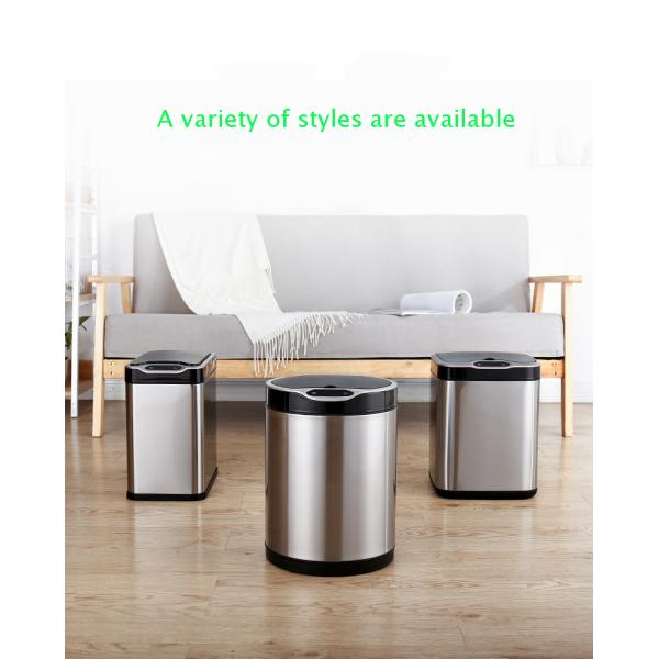 Wholesale Home Kitchen Automatic Intelligent Smart Trash Can Sensor Stainless Steel Trash Can